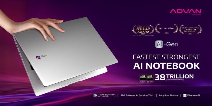 Advan AI-Gen: Laptop Terbaru dengan Teknologi AI dan Performa Tinggi